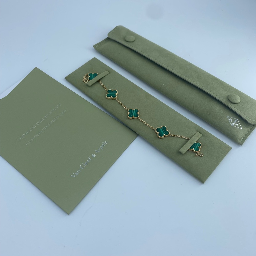 Van cleef malachite bracelet